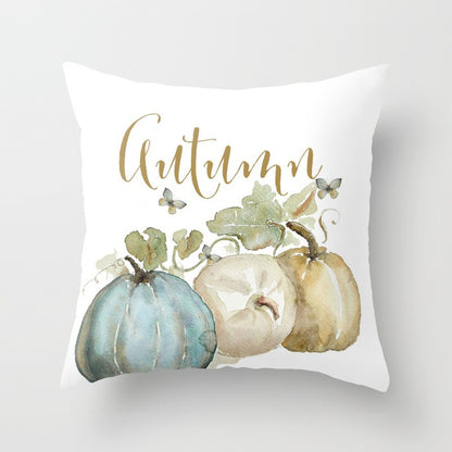 Halloween Pumpkin Pillow Cover — 18x18in, 25 Color Options