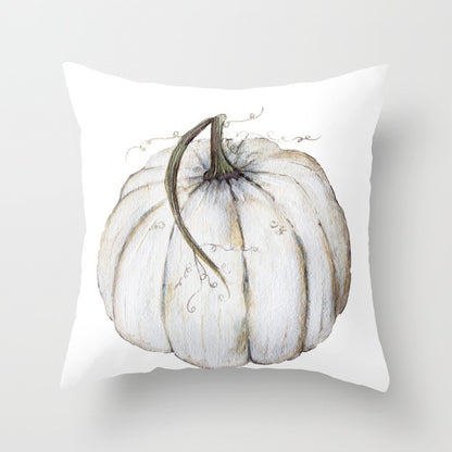 Halloween Pumpkin Pillow Cover — 18x18in, 25 Color Options