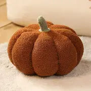 Festive Pumpkin Plush Throw Pillow — 9in, 8 Color