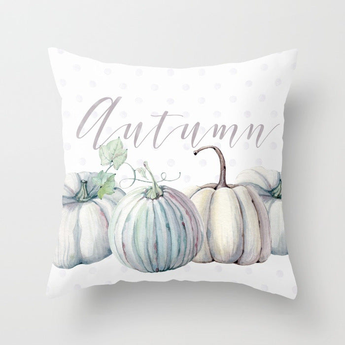 Halloween Pumpkin Pillow Cover — 18x18in, 25 Color Options
