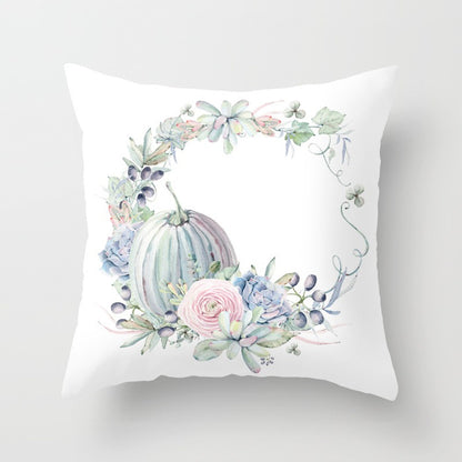 Halloween Pumpkin Pillow Cover — 18x18in, 25 Color Options