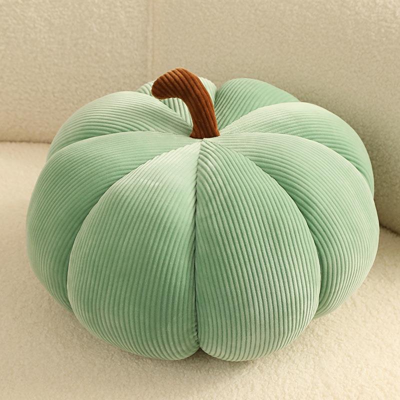 Chic Minimalist Pumpkin-Shaped Pillow — 6 Colors, Sizes 7in to 14in