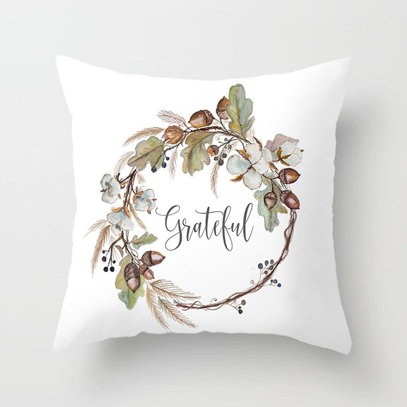 Halloween Pumpkin Pillow Cover — 18x18in, 25 Color Options