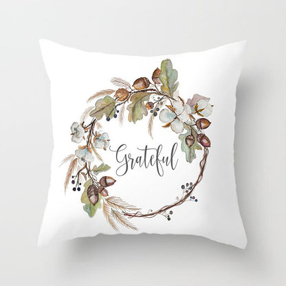 Halloween Pumpkin Pillow Cover — 18x18in, 25 Color Options