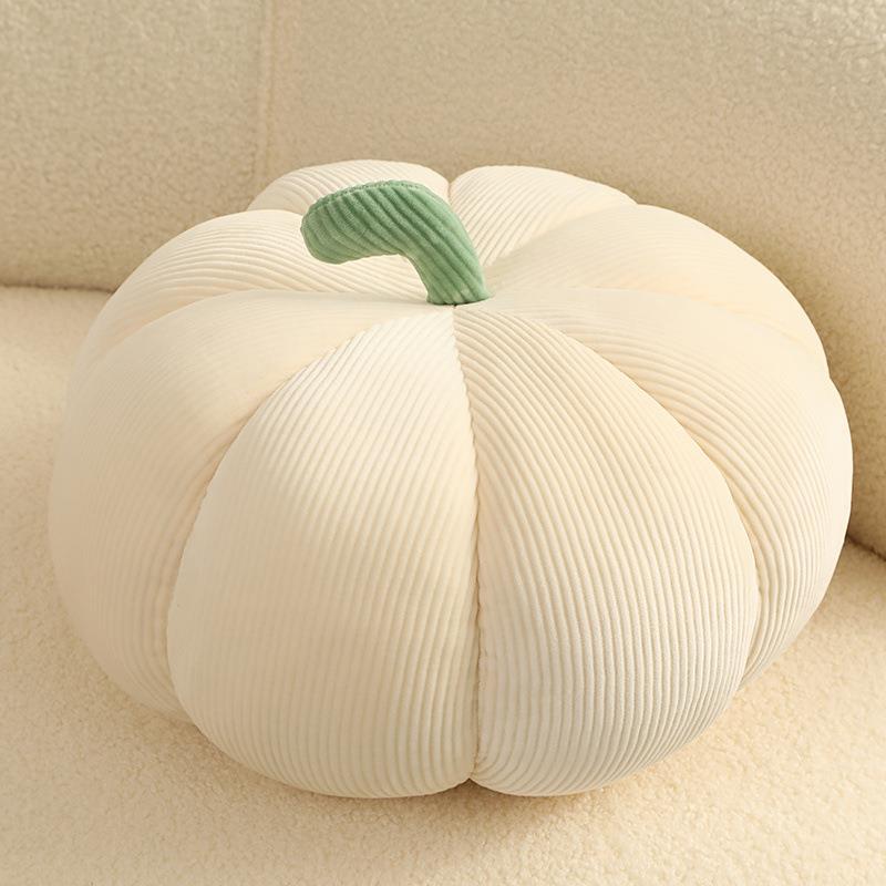 Chic Minimalist Pumpkin-Shaped Pillow — 6 Colors, Sizes 7in to 14in