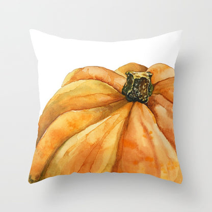 Halloween Pumpkin Pillow Cover — 18x18in, 25 Color Options