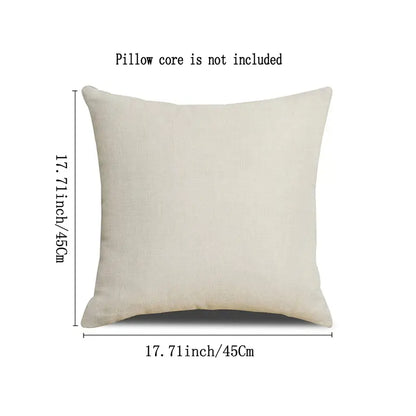 Autumn Pumpkin Linen Throw Pillow Covers Set of 4, 20x20in