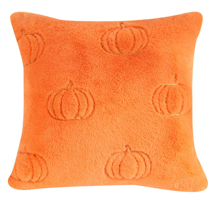 Calvessia Home Embroidered Cushion Cover – Autumn Pumpkin, 18x18 in, 11 Designs