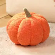 Festive Pumpkin Plush Throw Pillow — 9in, 8 Color