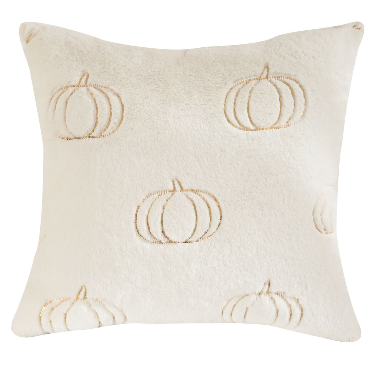 Calvessia Home Embroidered Cushion Cover – Autumn Pumpkin, 18x18 in, 11 Designs