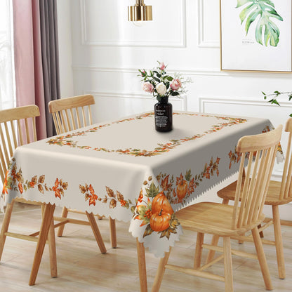 Autumn Patchwork Tablecloth — 70x120cm, 100% Polyester