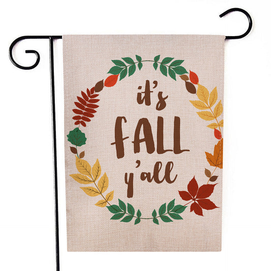 Thanksgiving Pumpkin Garden Flag 18x12in